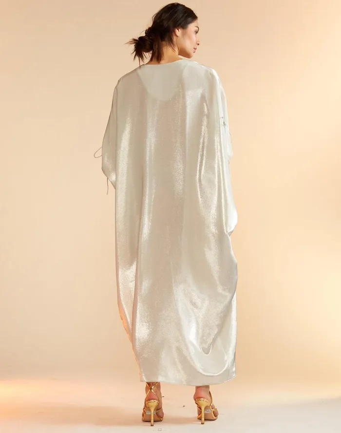 Dresses Women Cynthia Rowley Silk Lame Kaftan