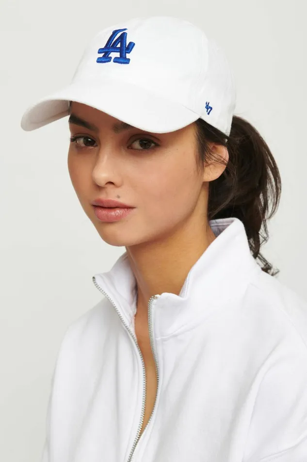 Dynamite Caps and Hats Women Los Angeles Clean Up Cap White