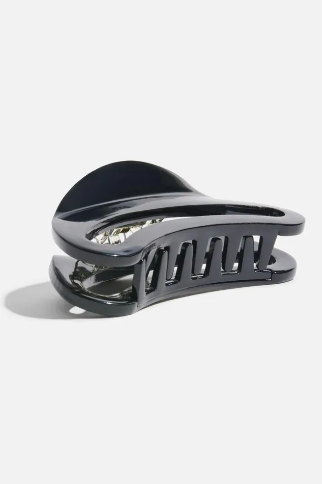 Dynamite Hair Accessories Women Rounded Acetate Claw Hair Clip Black