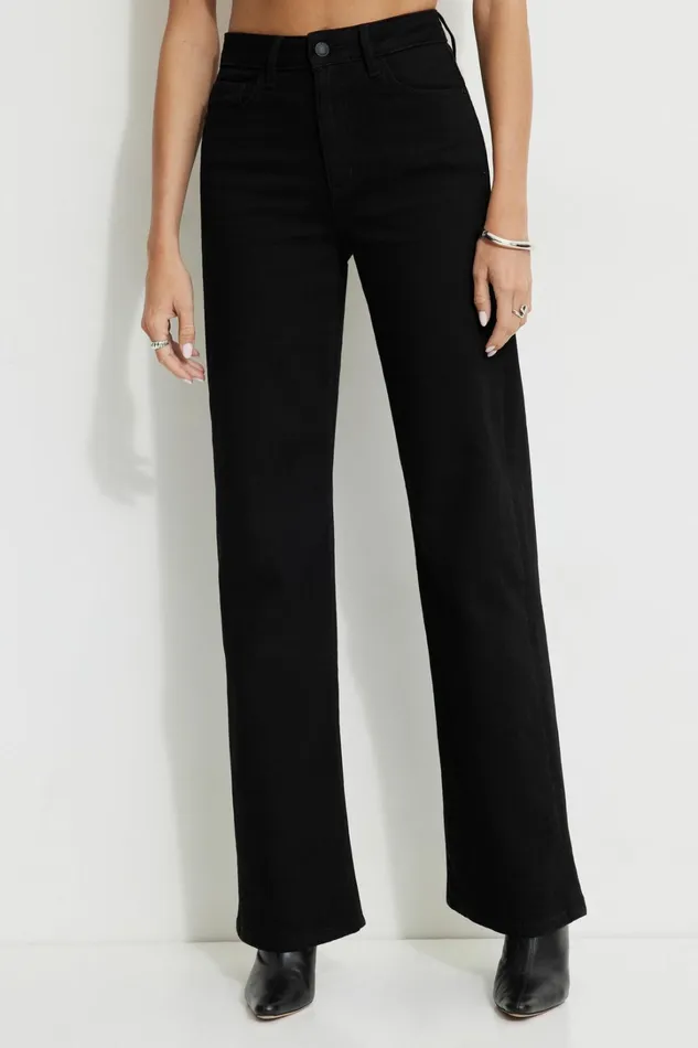 Dynamite Jeans and Denim Women Heidi Wide Leg Jeans Black