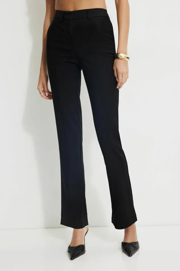 Dynamite Pants Women Front Seam Bootcut Pants Black