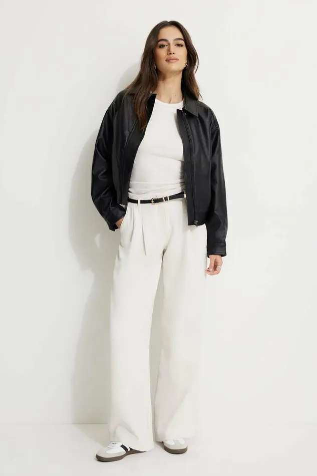 Dynamite Pants Women Jourdan Mid Rise Pants BEIGE