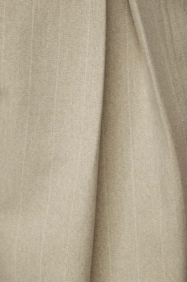 Dynamite Pants Women Pleated Pinstripe Wide Leg Pants Gray