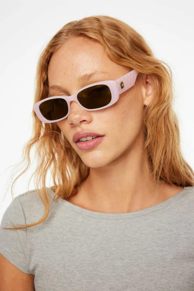 Dynamite Sunglasses Women Unreal Quilted Sunglasses Pink