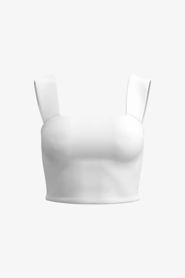 Dynamite Tops Women Lota Sculpt Tank Top White