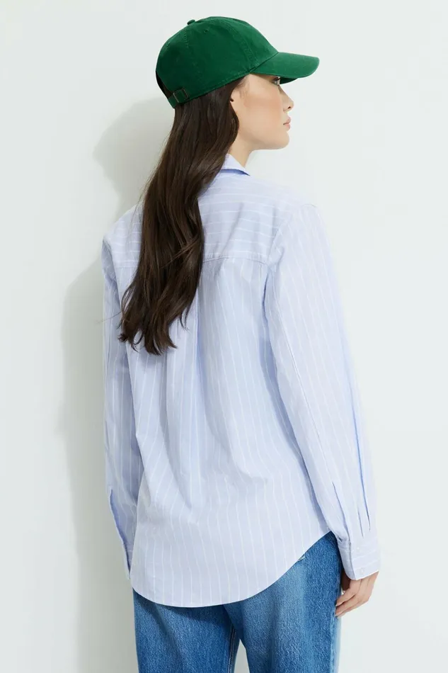 Dynamite Tops Women Sutton Shirt Blue