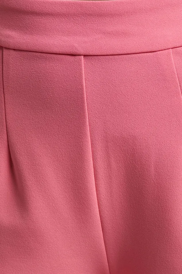 Elibeth Two Piece Set 8211 Crop Top And High Waisted Wide Leg Pants Set In Bubblegum Pink Women Showpo Curve Clothes