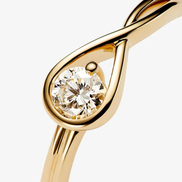 Engagement Rings Women Pandora Online Infinite 14k Gold Labgrown Diamond Ring Gold