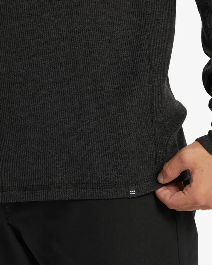 Essential Long Sleeve Thermal Top Black Heather Men Billabong TShirts