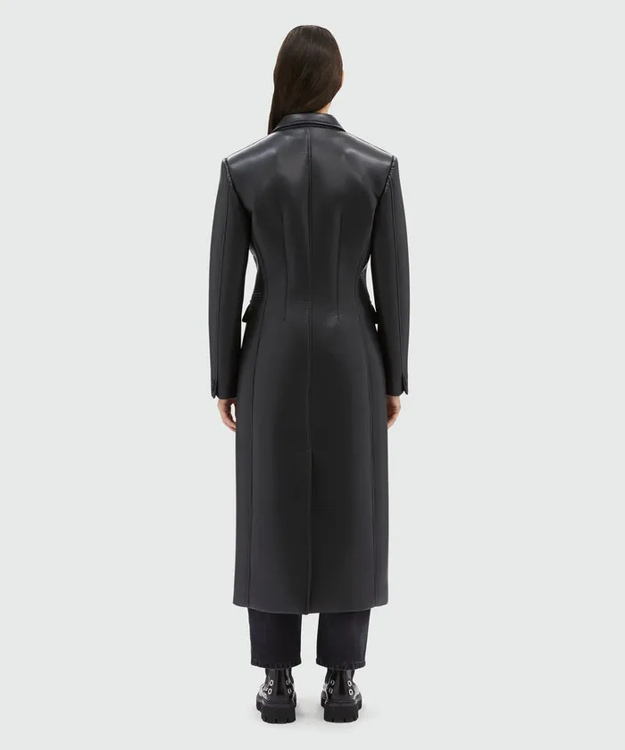 FauxLeather Scuba Effect Coat Women MSGM Jackets And Coats