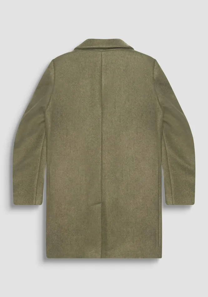 Field Jackets And Coats Men Antony Morato Regular Fit 034Mathias034 Coat In Wool And Cashmere Blend Army Green