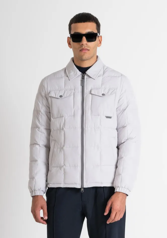 Field Jackets And Coats Men Antony Morato Regular Fit Jacket In Technical Fabric With Dupont Sorona Synthetic Padding Ice Field Jackets And Coats Men Antony Morato Regular Fit Jacket In Technical Fabric With Dupont Sorona Synthetic Padding Ice
