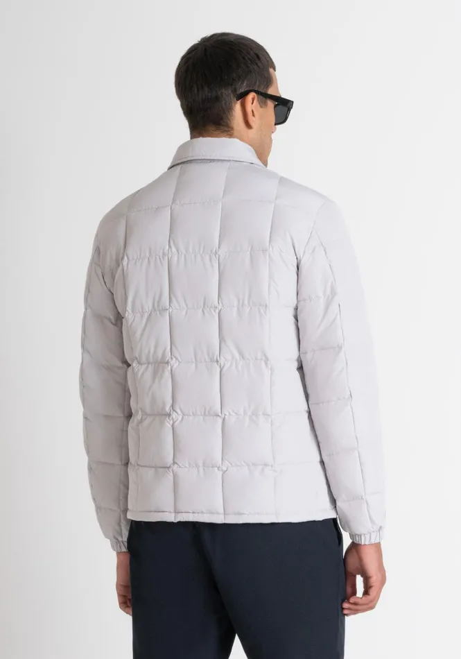 Field Jackets And Coats Men Antony Morato Regular Fit Jacket In Technical Fabric With Dupont Sorona Synthetic Padding Ice