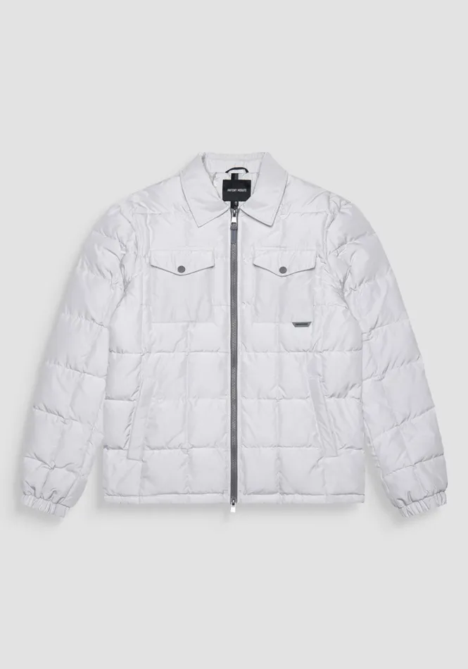 Field Jackets And Coats Men Antony Morato Regular Fit Jacket In Technical Fabric With Dupont Sorona Synthetic Padding Ice