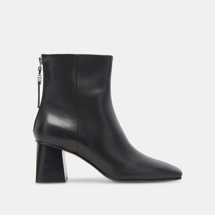 Fifi H2O Booties Black Leather Women Dolce Vita Boots and Booties
