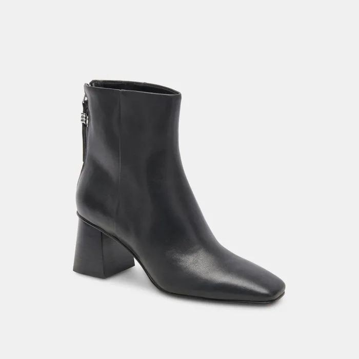 Fifi H2O Booties Black Leather Women Dolce Vita Boots and Booties