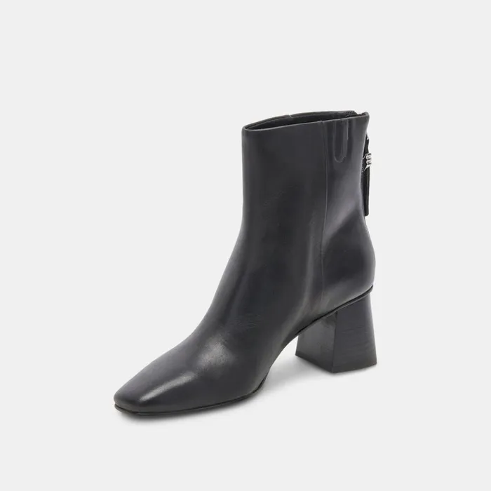 Fifi H2O Booties Black Leather Women Dolce Vita Boots and Booties