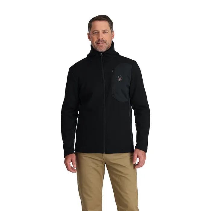 Fleece Mens Spyder Bandit Hooded 8211 Black