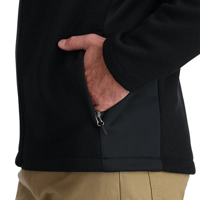 Fleece Mens Spyder Bandit Hooded 8211 Black