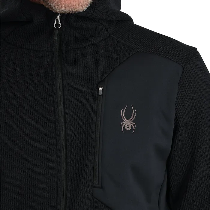 Fleece Mens Spyder Bandit Hooded 8211 Black