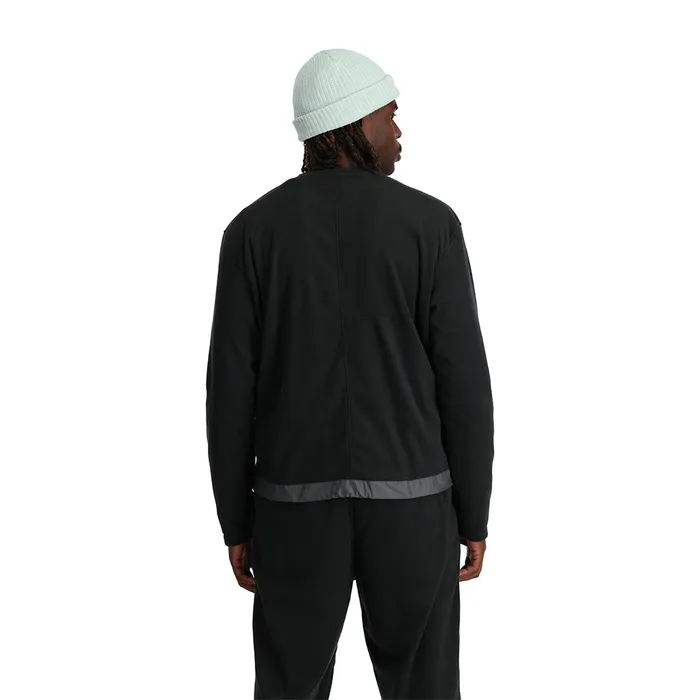 Fleece Mens Spyder Unisex Lounge Crew 8211 Black