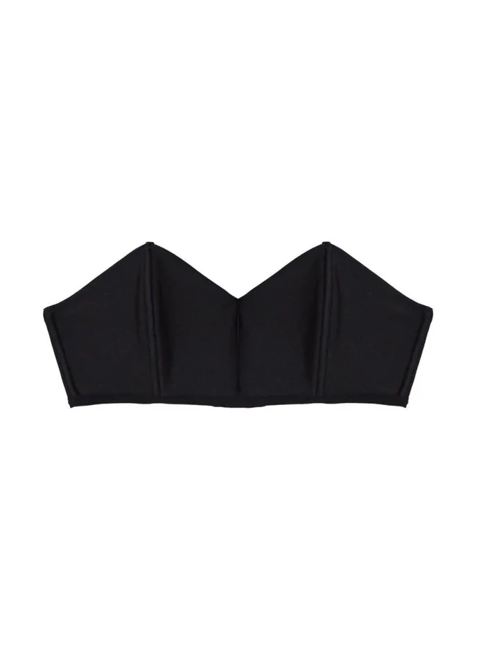Fleur Du Mal Essentials Bras Women Charlotte Bandeau Bra Black Fleur Du Mal Essentials Bras Women Charlotte Bandeau Bra Black