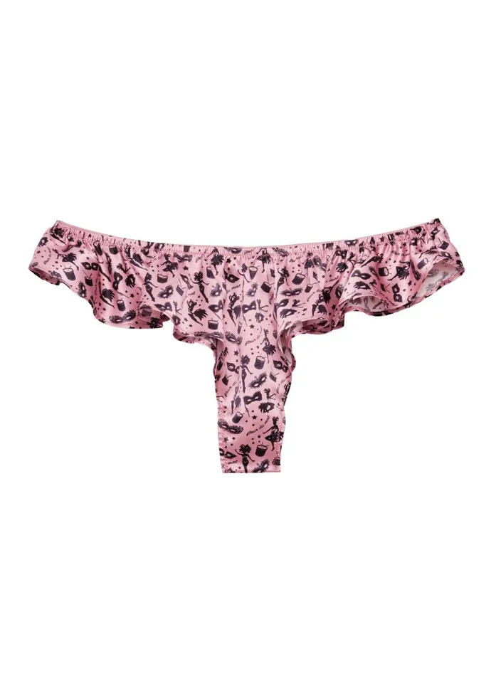 Fleur Du Mal Loungewear Women Luxe Flutter Panty Carnival Print Fleur Du Mal Loungewear Women Luxe Flutter Panty Carnival Print