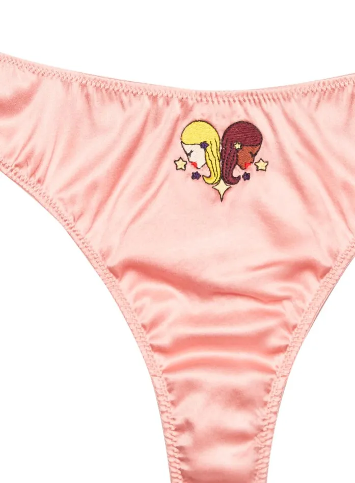 Fleur Du Mal Thongs Women Gemini Zodiac Thong Gemini Fleur Du Mal Thongs Women Gemini Zodiac Thong Gemini