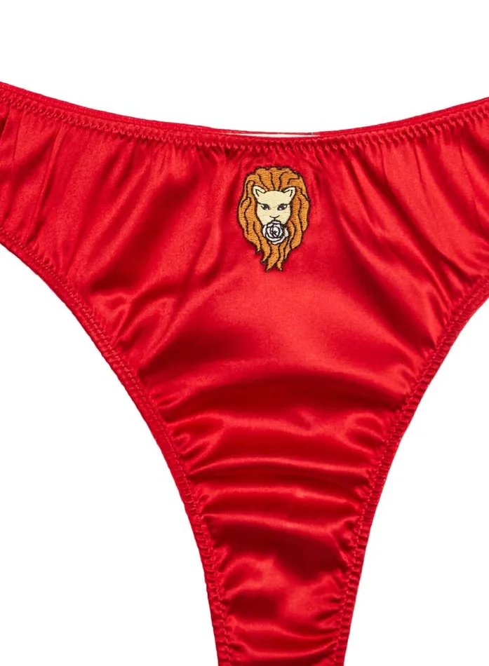 Fleur Du Mal Thongs Women Leo Zodiac Thong Leo Fleur Du Mal Thongs Women Leo Zodiac Thong Leo