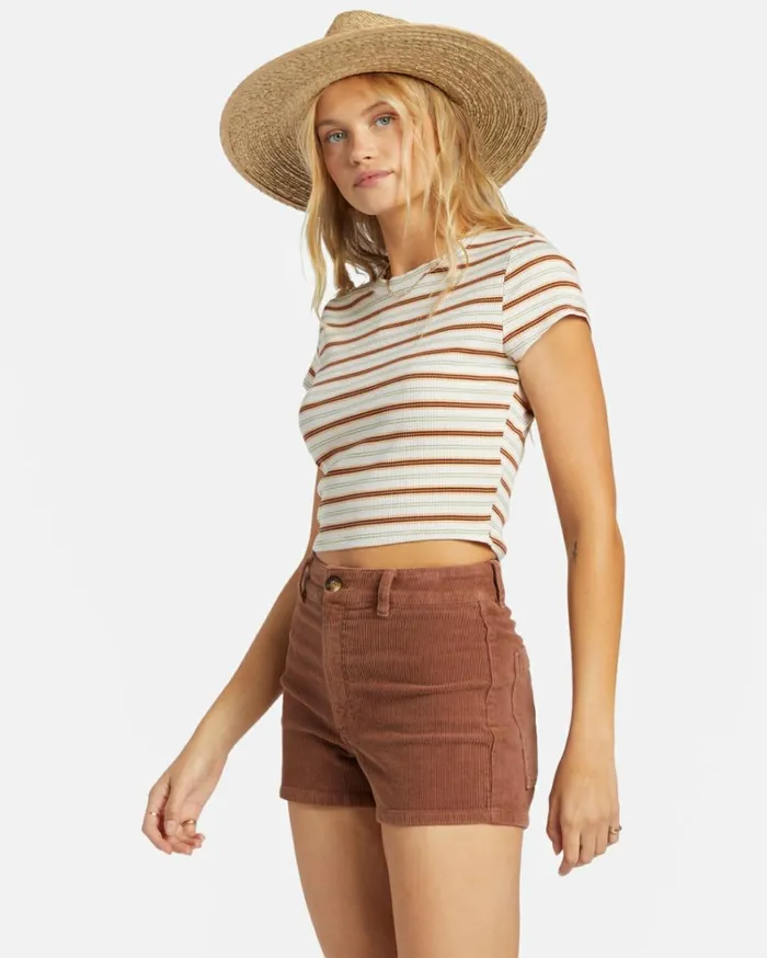 Free Fall Corduroy Shorts Toasted Coconut Women Billabong Shorts