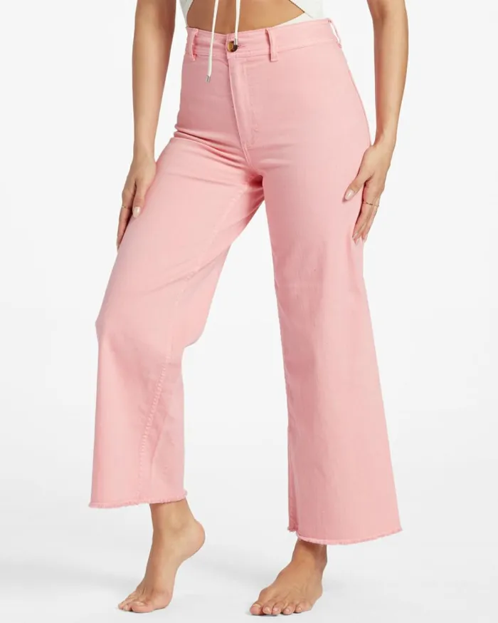 Free Fall HighWaist Pants Flamingo Women Billabong Denim