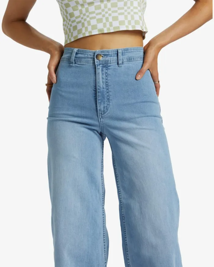 Free Fall Indigo WideLeg Jeans Surf Spray Women Billabong Essentials