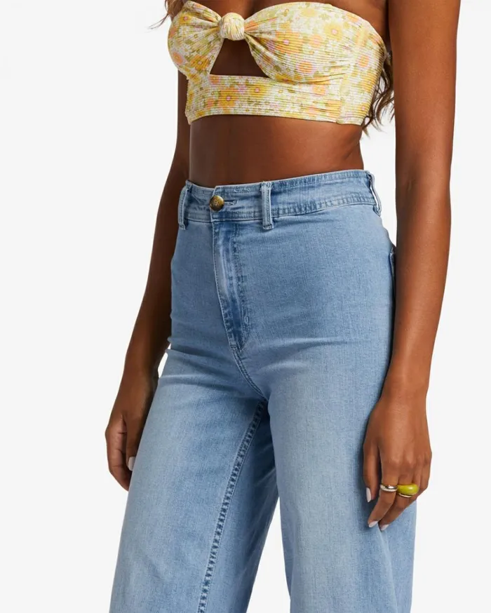 Free Fall Indigo WideLeg Jeans Surf Spray Women Billabong Essentials