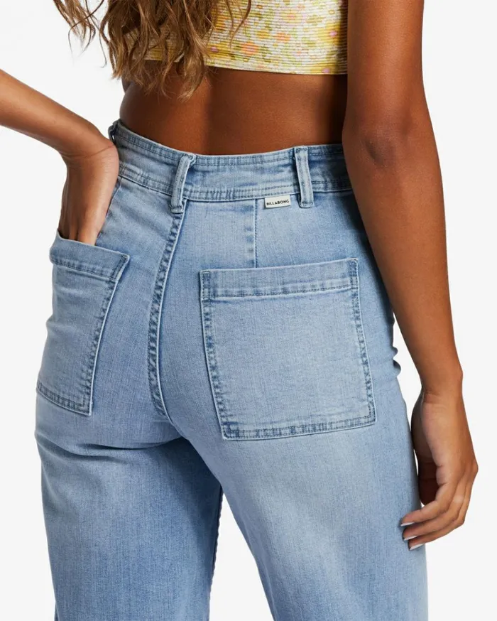 Free Fall Indigo WideLeg Jeans Surf Spray Women Billabong Essentials