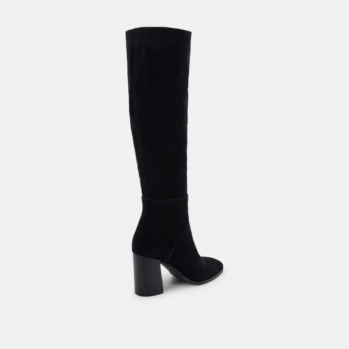 Fynn Boots Black Suede Women Dolce Vita Boots and Booties