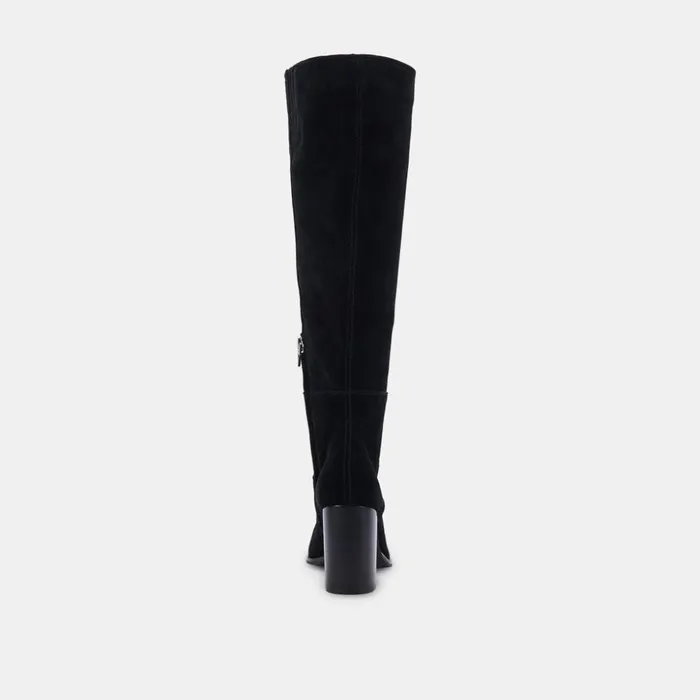 Fynn Boots Black Suede Women Dolce Vita Boots and Booties
