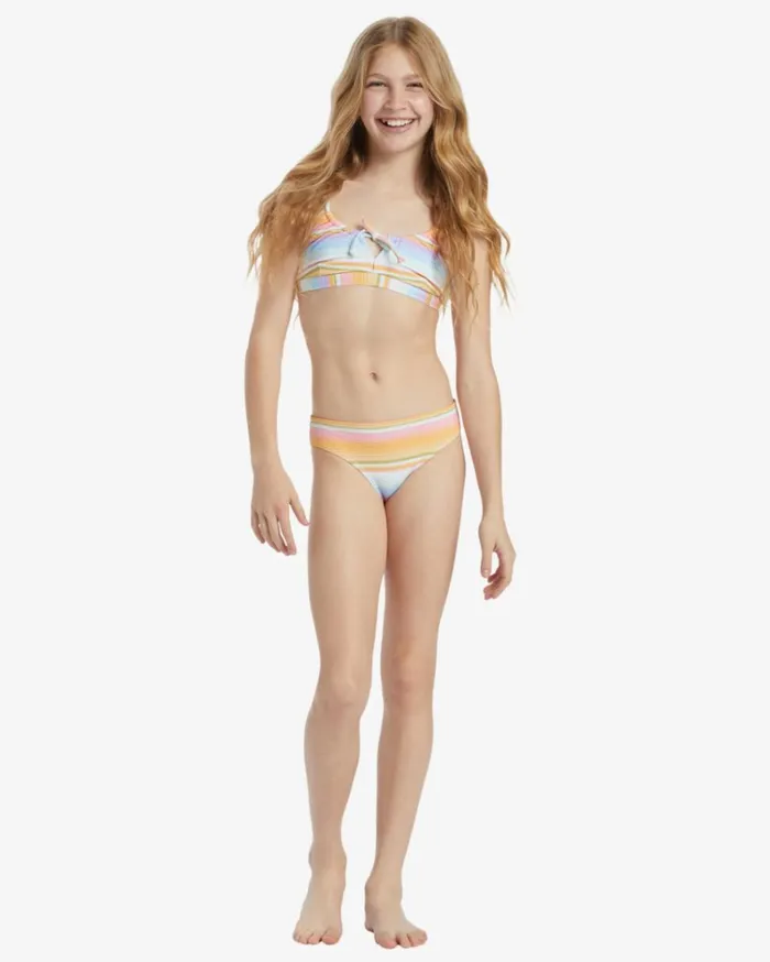 Girl039s Blissed Out Coco Bralette Set Bikini Set Multi Kids Billabong Girls039 Swimwear