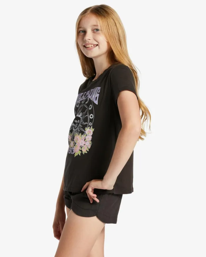 Girl039s Kissed By The Sun TShirt Off Black Kids Billabong Girls039 Tops and Tees