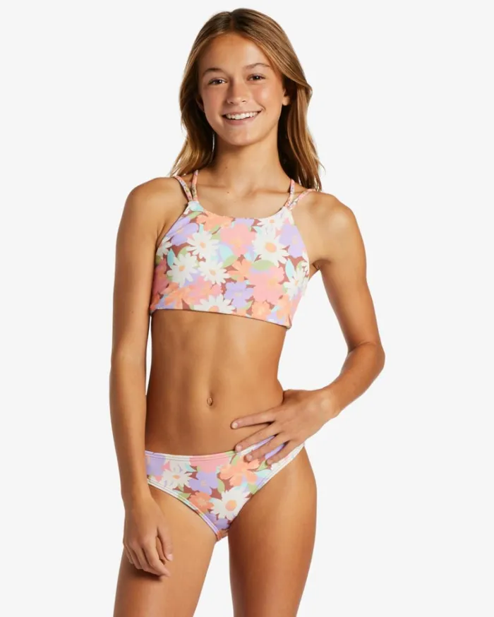 Girl039s Last Bloom Two Piece Reversible Bikini Set Multi Kids Billabong Girls039 Swimwear Girl039s Last Bloom Two Piece Reversible Bikini Set Multi Kids Billabong Girls039 Swimwear