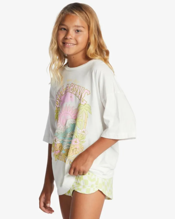 Girl039s Under The Sun Oversized TShirt Salt Crystal Kids Billabong Girls039 Tops and Tees