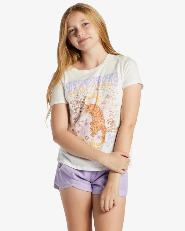 Girl039s Wild One TShirt Salt Crystal Kids Billabong Girls039 Tops and Tees