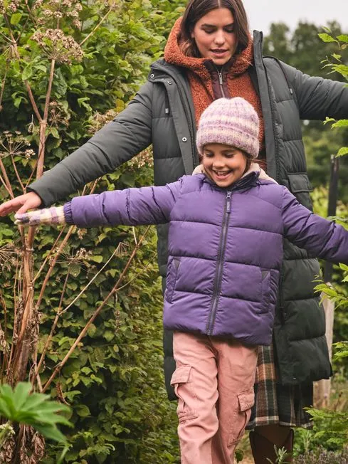 Girls Fatface Coats and Jackets Everly Purple Padded Jacket