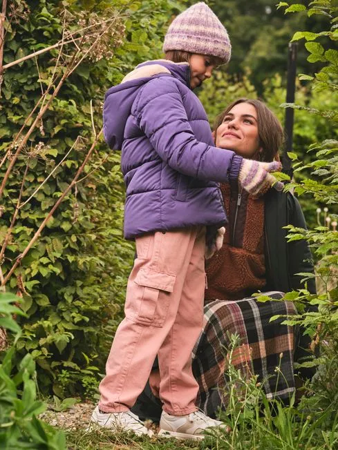 Girls Fatface Coats and Jackets Everly Purple Padded Jacket