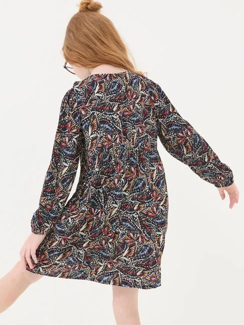Girls Fatface Dresses Lily Blue Butterfly Dress