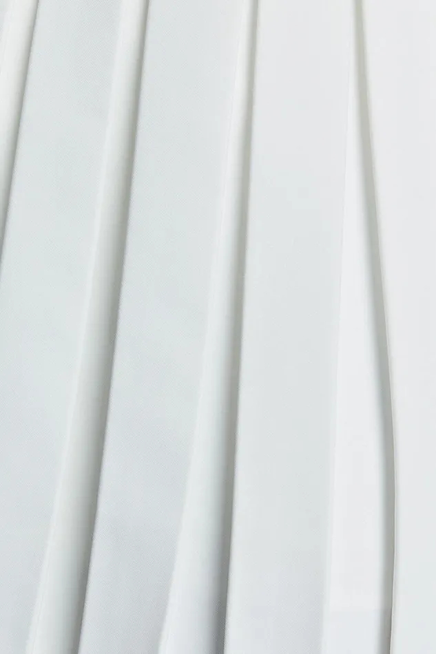 Harlee Mini Skirt 8211 Pleated A Line Skirt In White Women Showpo Suits and Tailoring