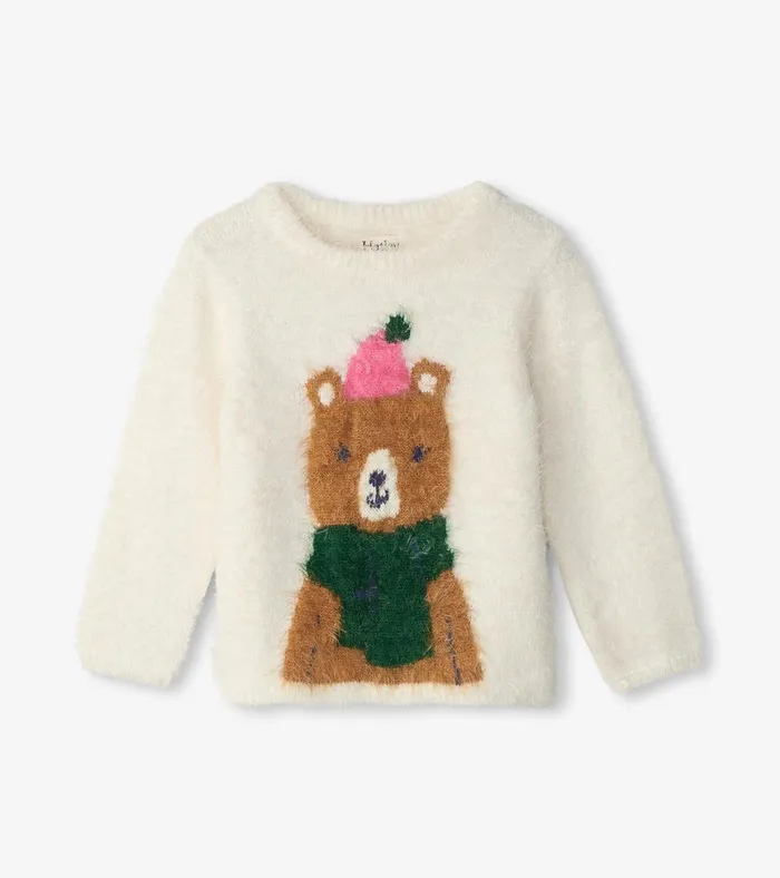 Hatley Baby and Toddler Cozy Bear Furry Sweater Baby and Toddler Sweaters