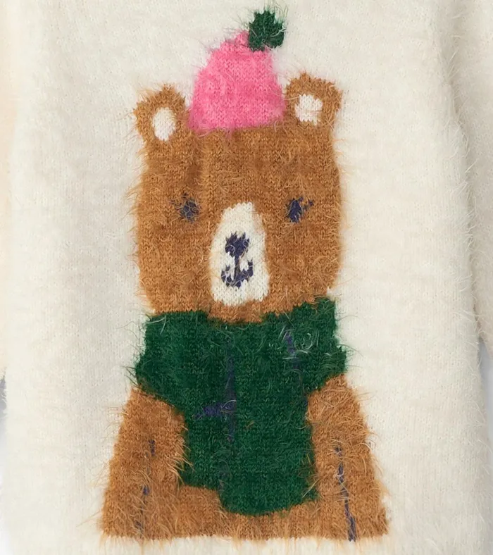 Hatley Baby and Toddler Cozy Bear Furry Sweater Baby and Toddler Sweaters