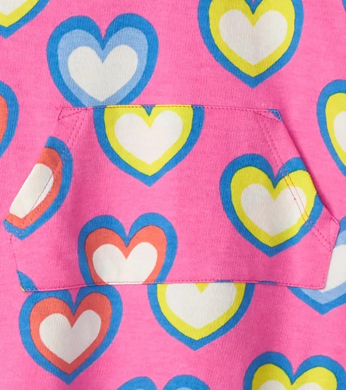 Hatley Baby and Toddler Girls Big Groovy Heart Terry Dress Baby and Toddler Dresses