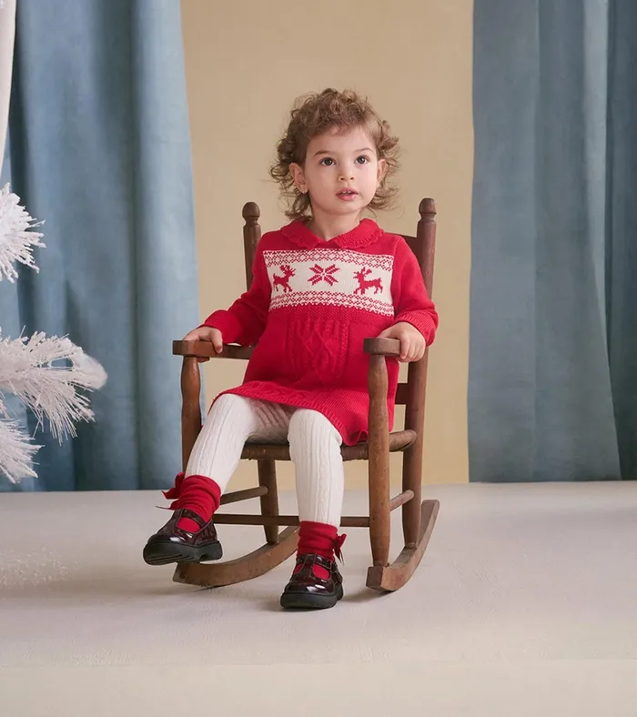 Hatley Baby and Toddler Holiday Cable Knit Sweater Dress Baby and Toddler Dresses