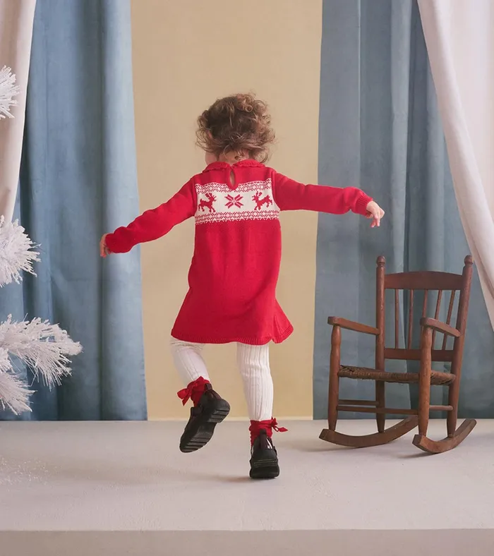 Hatley Baby and Toddler Holiday Cable Knit Sweater Dress Baby and Toddler Dresses